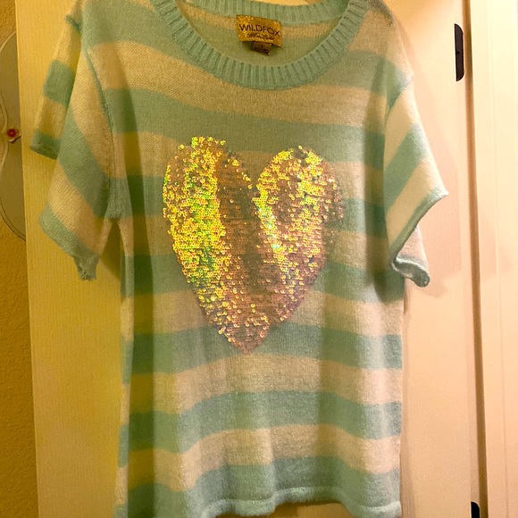 Wildfox heart embellished heart sweater - Picture 1 of 3